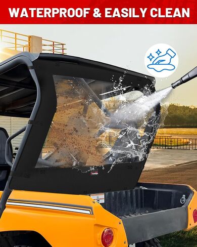 Starknightmt teryx النافذة الخلفية النافذة النافذة المقاومة للطخور المطيرة متوافقة مع 2013-2025 Kawasaki teryx 4 800 Dustproof UTV Back Windshield Dust Panel Associory in Kuwait