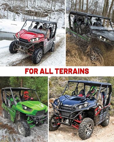 Starknightmt teryx النافذة الخلفية النافذة النافذة المقاومة للطخور المطيرة متوافقة مع 2013-2025 Kawasaki teryx 4 800 Dustproof UTV Back Windshield Dust Panel Associory in Kuwait