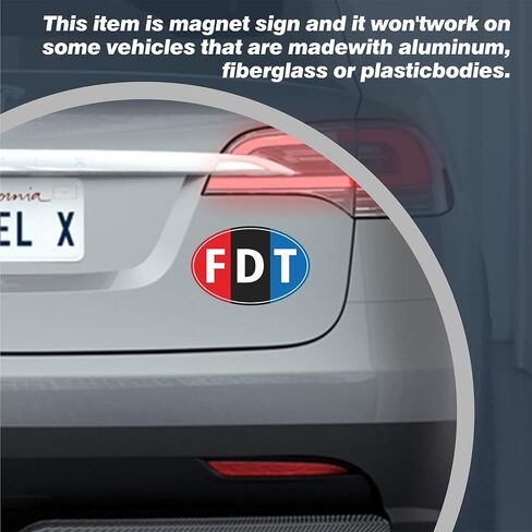FDT Car Magnet-2 عبوة 4 "× 6" فينيل عاكسة مضادة لترامب المغناطيس هذه شاحنة سيارة مضحكة ومقاومة للماء أو ثلاجة in Saudi Arabia
