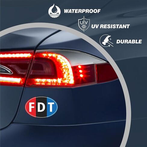 FDT Car Magnet-2 عبوة 4 "× 6" فينيل عاكسة مضادة لترامب المغناطيس هذه شاحنة سيارة مضحكة ومقاومة للماء أو ثلاجة in Saudi Arabia