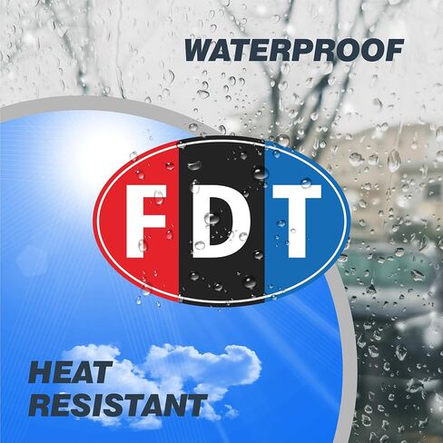 FDT Car Magnet-2 عبوة 4 "× 6" فينيل عاكسة مضادة لترامب المغناطيس هذه شاحنة سيارة مضحكة ومقاومة للماء أو ثلاجة in Saudi Arabia