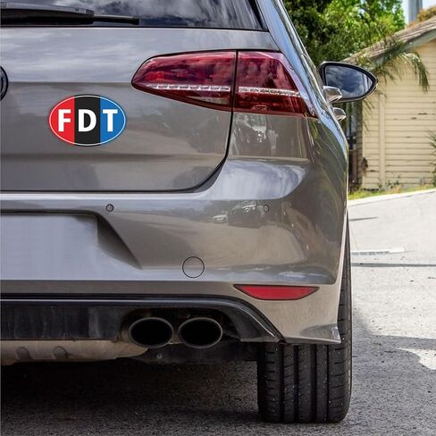 FDT Car Magnet-2 عبوة 4 "× 6" فينيل عاكسة مضادة لترامب المغناطيس هذه شاحنة سيارة مضحكة ومقاومة للماء أو ثلاجة in Saudi Arabia