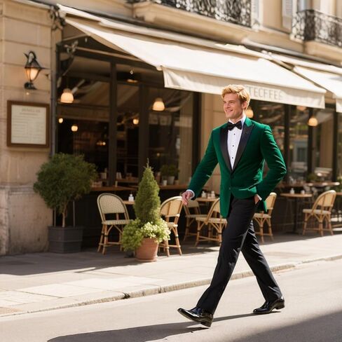 Mens Velvet Suit 2 Pieces Slim Fit Tuxedo Peak Lapel Blazer One Button Formal Jacket Pants for Wedding Prom Dinner in Saudi Arabia