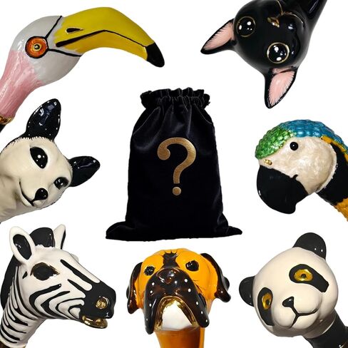 Handpainted Artisan Foldable Umbrella – Animal Lovers – Traditional Enamel Figurine – Fashion Umbrella – Unique Gift Idea – Compact & Windproof – Advanced UV Protection in Saudi Arabia