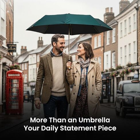 Handpainted Artisan Foldable Umbrella – Animal Lovers – Traditional Enamel Figurine – Fashion Umbrella – Unique Gift Idea – Compact & Windproof – Advanced UV Protection in Saudi Arabia
