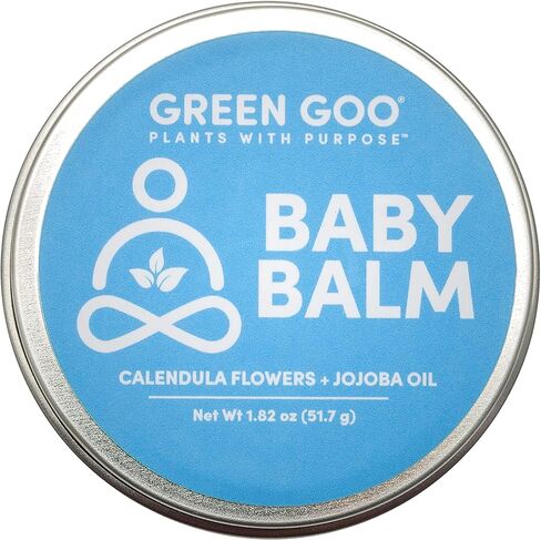 Green Goo Baby Balm، لوشن عضوي لطيف مرطب ومهدئ للأطفال، يساعد على تخفيف تهيج الجلد، وعاء 118 مل in Kuwait