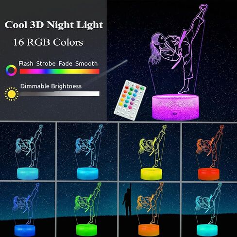 Gamepad 3D Lamp, Game Console Night Light for Kids, with 16 Colors Changing, Timer, 4 Flash Modes and Dimmable, Gaming Room Decor as Xmas Holiday Birthday Gifts, Gamer Gift for Boys Girls in Kuwait