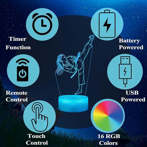 Gamepad 3D Lamp, Game Console Night Light for Kids, with 16 Colors Changing, Timer, 4 Flash Modes and Dimmable, Gaming Room Decor as Xmas Holiday Birthday Gifts, Gamer Gift for Boys Girls in Kuwait