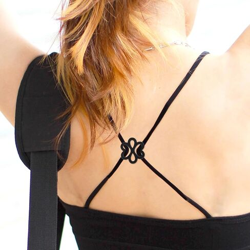 12 PCS مقاطع حزام حمالة صدرية لأحواض الأشرطة المضادة للانزلاق Racerback أحزمة إخفاء قابلة للتعديل للظهر ، خطافات متعددة الطراز للنساء in Kuwait