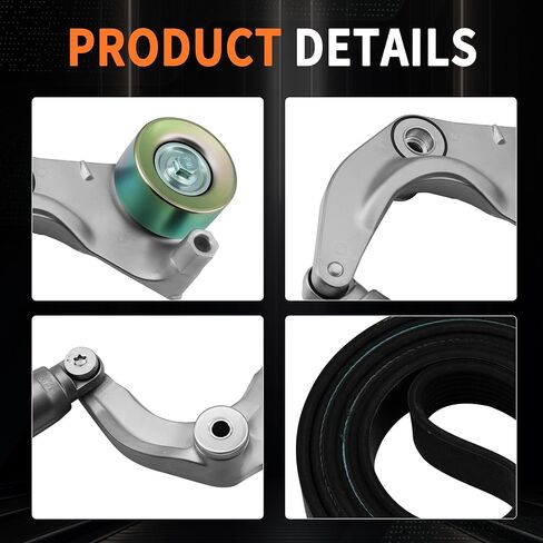 Drive Belt Telection & Serpentine Kit لعام 2007-2011 Honda Civic 1.8L L4 ، استبدل 39054 31170-RWK-005 7pk2170 in Saudi Arabia