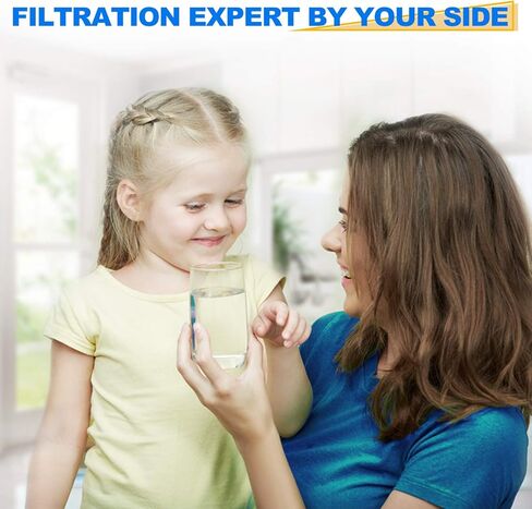 فلتر مياه رواسب كربون GOLDEN ICEPURE 1 ميكرون 2.5 بوصة × 10 بوصة متوافق مع Dupont WFPFC8002، WFPFC9001، FXWTC، Culligan P5-D، WHCF-WHWC، D-10A، DWC30001، SCWH-5، 4 عبوات in Kuwait