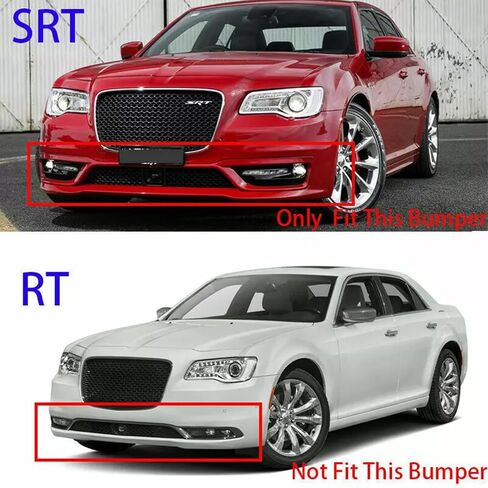Full Body Kits for Chrysler 300 C S SRT 2015-2023 V3 Style Front Bumper Lip Splitter & Rear Diffuser Lip (Glossy Black) in Saudi Arabia