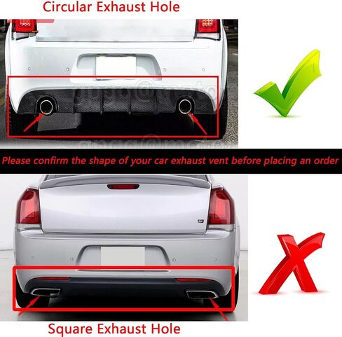 Full Body Kits for Chrysler 300 C S SRT 2015-2023 V3 Style Front Bumper Lip Splitter & Rear Diffuser Lip (Glossy Black) in Saudi Arabia