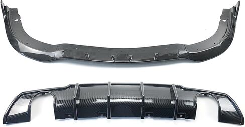 Full Body Kits for Chrysler 300 C S SRT 2015-2023 V3 Style Front Bumper Lip Splitter & Rear Diffuser Lip (Glossy Black) in Saudi Arabia