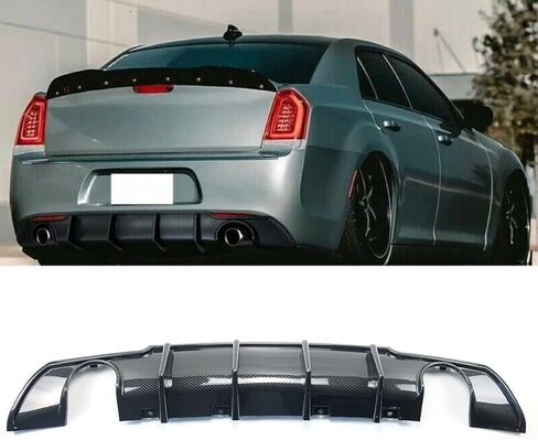 Full Body Kits for Chrysler 300 C S SRT 2015-2023 V3 Style Front Bumper Lip Splitter & Rear Diffuser Lip (Glossy Black) in Saudi Arabia