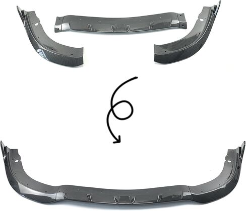 Full Body Kits for Chrysler 300 C S SRT 2015-2023 V3 Style Front Bumper Lip Splitter & Rear Diffuser Lip (Glossy Black) in Saudi Arabia