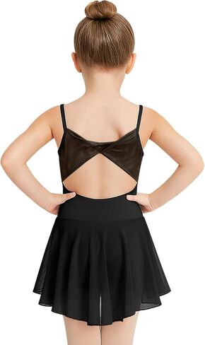 DANSHOW Mesh Ballet Leotard for Girls Toddler Dance Dress with Skirt, Hollow Back, Full Front Lining in Saudi Arabia