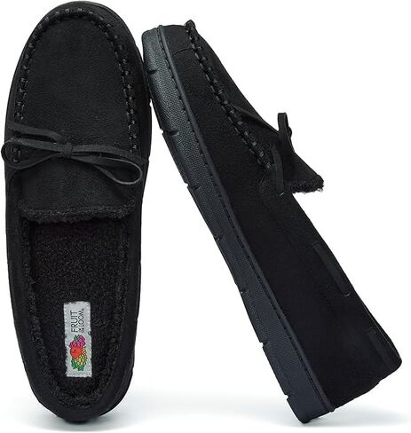 ثمرة من moccasin للرجال ، الشباك الداخلي/الخارجي ، رغوة الذاكرة ، sherpa مبطنة ، كبيرة ، بنية in Saudi Arabia