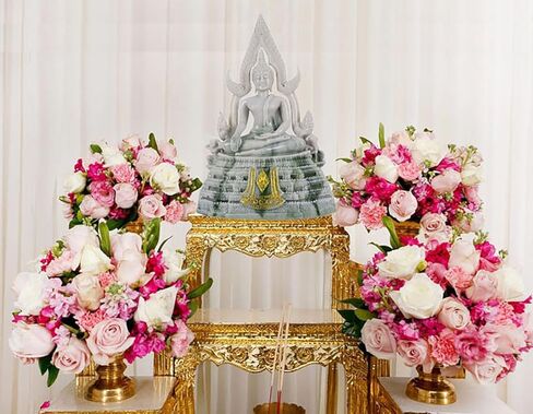 BUDDHO Chinnaraj Thai Buddha Statue for Home Decor 8" h Gold Buddha Sculpture Small Gift Office Gift Office Decor Figurines Meditation Altar Sculpture in Kuwait
