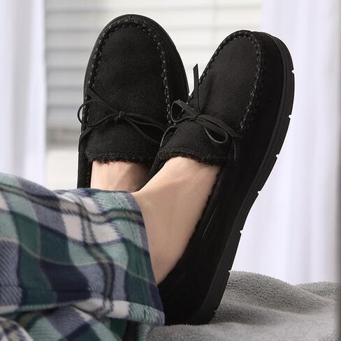 ثمرة من moccasin للرجال ، الشباك الداخلي/الخارجي ، رغوة الذاكرة ، sherpa مبطنة ، كبيرة ، بنية in Saudi Arabia