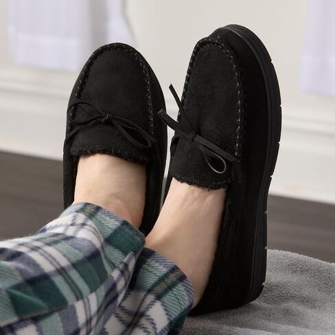 ثمرة من moccasin للرجال ، الشباك الداخلي/الخارجي ، رغوة الذاكرة ، sherpa مبطنة ، كبيرة ، بنية in Saudi Arabia