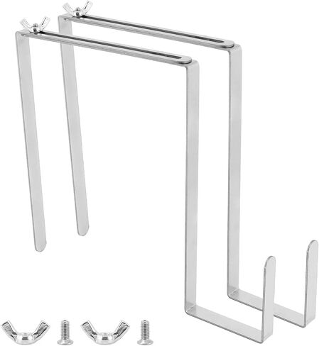 Qwork القابلة للتعديل شماعات الزهور القبر القبر-2 PCS 6 "-11" مقبرة مقبرة مقبرة القبور ، الحمل القوي للحمل لزخارف شاهد القبر in Saudi Arabia
