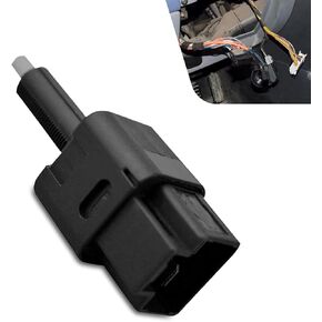 Downhill 1 PC Brake Stop Switch ، مجموعة مفاتيح مصباح الفرامل البلاستيكية 12V ، استبدل 25320AX00A ، 25320AX00C ، 25320-AX00B ، متوافق مع Nissan 350Z Sentra Pathfinder Explore Titan (Black) in Kuwait
