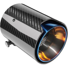 Universal 2.5 بوصة مدخل 3.66 بوصة مخرج 4.84 بوصة الطول نصائح عادم السيارة خاصة متوافقة مع BMW M Series M2 F83 M5 F10 M6 F12 Chrome in Kuwait