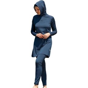 الأكمام الطويلة الإسلامية للنساء المتواضعات المسلمين 5 أجهزة كمبيوتر | غلاف كامل حارس الطفح الجلدي burkini | ملابس السباحة العربية in Kuwait