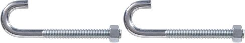 Hardware Essentials 321794 J-Bolt with Hex Nut-1/2-13x6, 1 Count (Pack of 1), Silver in Saudi Arabia