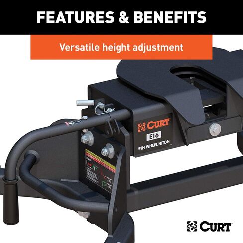 CURT 16041 E16 5th Wheel Hitch, 16,000 lbs, Select Ram 2500, 3500, 8-Foot Bed Puck System in Saudi Arabia