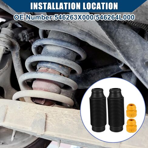 No.546263x000 / 546264L000 تعليق توقف الصدمات مع غطاء الغبار للكنة Hyundai 2017 / RATER / DANENT RUBBER / 1 in Kuwait