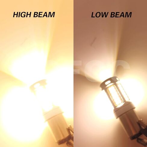 SOFOC-BA20D LED Bulbs High/Low Beam,Warm White DRLs 1200Lm Dual Contact 12V 24V AC10V-30V Compatible 10W 1Pcs in Saudi Arabia