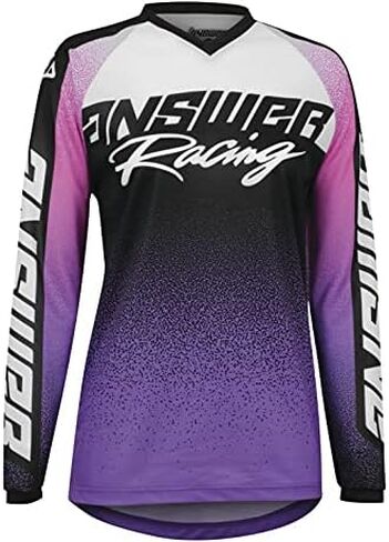 Answer Racing Women's A22 Syncron Prism Jersey, Size Large, Purple/Rhodamine Red/Seafoam in Saudi Arabia