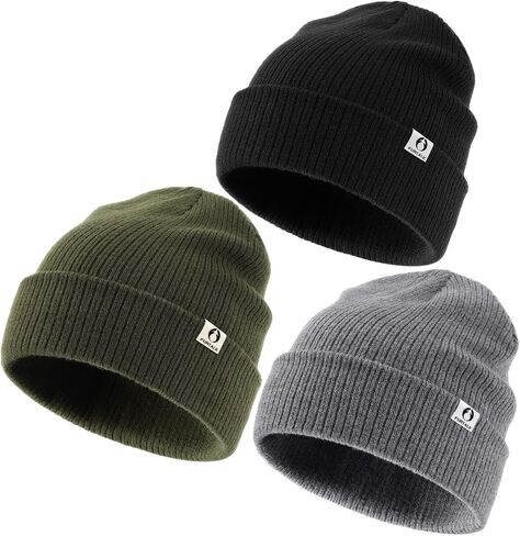 Furtalk 3 Pack Toddler Beanie Baby Boy Girls Winter Hat Kids Warm Cont Caps in Saudi Arabia