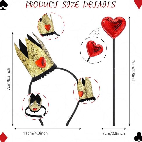 Halloween Queen Costume Set Include Black Red Cape Black Gloves Queen Crown Wand Stockings Earrings and Red Heart Necklace for Women Halloween Costume Fancy Dress Up in Kuwait