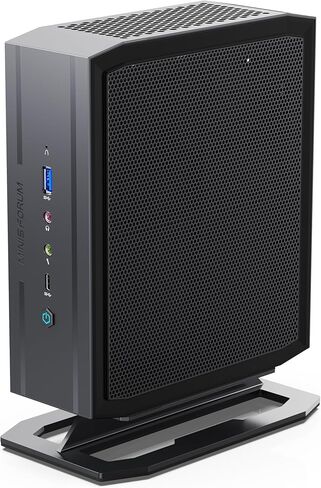 MINISFORUM Neptune Series NAD9 كمبيوتر صغير من الجيل الثاني عشر Intel Core i9-12900H(14C/20T) كمبيوتر ألعاب، ذاكرة وصول عشوائي 32 جيجابايت، 512 جيجابايت SSD، مخرجات 2xHDMI / 2xUSB-C 4K@60 هرتز، فتحة محرك أقراص ثابتة 2X، كمبيوتر صغير الحجم لرسومات Iris Xe  in Kuwait