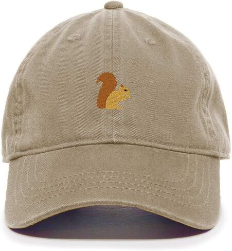 Tech Design Squirrel Baseball Cap Embroidered Cotton Adjustable Dad Hat in Saudi Arabia
