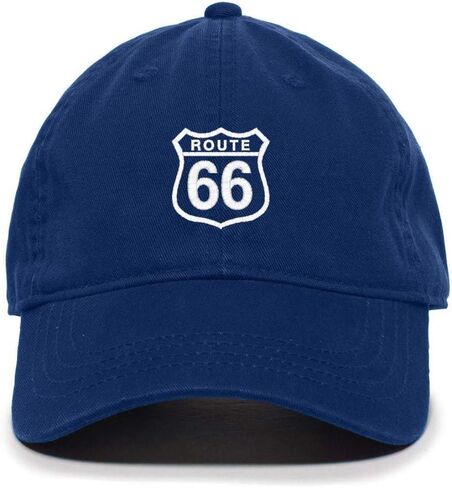 Tech Design Route 66 Baseball Cap Embroidered Cotton Adjustable Dad Hat in Saudi Arabia
