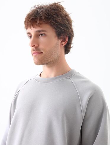 Magnaman Crewneck Sweatshirt للرجال - مزيج من القطن الطويل الأكمام in Kuwait