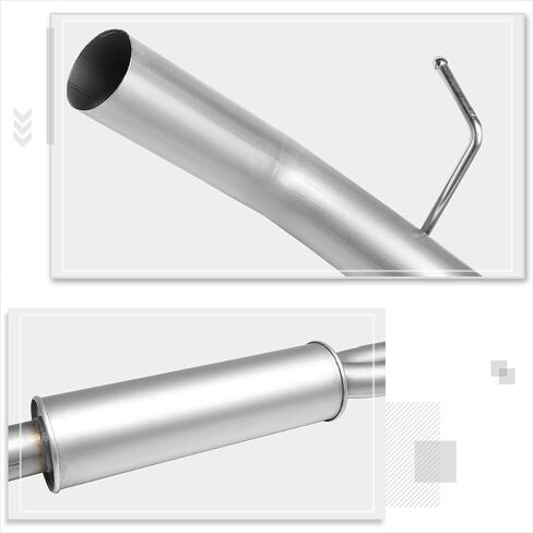 PM PERFORMOTOR Side Exit Stainless Steel Catback Muffler Exhaust System Compatible with 04-15 Titan 5.6L V8 in Saudi Arabia