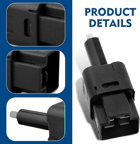Downhill 1 PC Brake Stop Light Switch, 12V Plastic Brake Lamp Switch Assembly, Replace 25320AX00A, 25320AX00C, 25320-AX00B, Compatible with Nissan 350Z Sentra Pathfinder Explore Titan (Black) in Saudi Arabia