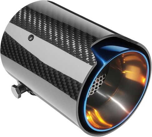 Universal 2.5 بوصة مدخل 3.66 بوصة مخرج 4.84 بوصة الطول نصائح عادم السيارة خاصة متوافقة مع BMW M Series M2 F83 M5 F10 M6 F12 Chrome in Kuwait