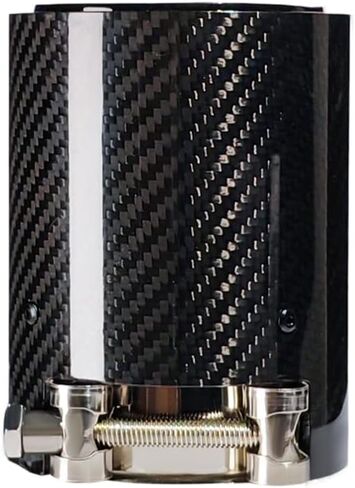 Universal 2.5 بوصة مدخل 3.66 بوصة مخرج 4.84 بوصة الطول نصائح عادم السيارة خاصة متوافقة مع BMW M Series M2 F83 M5 F10 M6 F12 Chrome in Kuwait