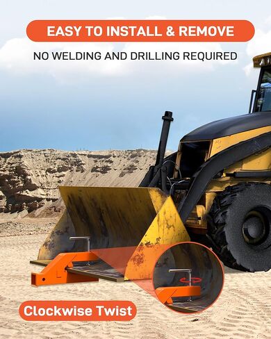 2 Inch Clamp On Trailer Hitch Receiver Convenient Towing Connection for SUVs Trucks Large Commercial Vehicles Reliable Clamp On Hitch No Drilling Required 15.92 * 2.16 * 6.73Inch Orange in Kuwait