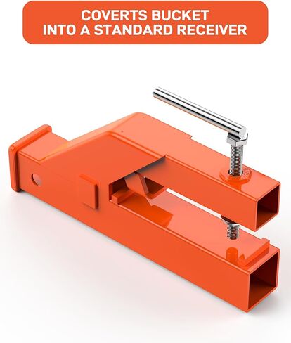 2 Inch Clamp On Trailer Hitch Receiver Convenient Towing Connection for SUVs Trucks Large Commercial Vehicles Reliable Clamp On Hitch No Drilling Required 15.92 * 2.16 * 6.73Inch Orange in Kuwait