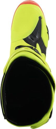 Alpinestars 2010020-533-9: Tech 10 Boots Ylw Fluo/Blk/Red Fluo Sz 9 in Saudi Arabia