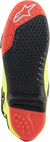 Alpinestars 2010020-533-9: Tech 10 Boots Ylw Fluo/Blk/Red Fluo Sz 9 in Saudi Arabia