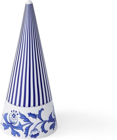 Spode Blue Italian Cone Shaped Topiary - 8 Inch Decorative Porcelain Figurine, Classic Blue & White Design Motif - Collector Accent for Tabletop, Mantel & Dining Room Display in Saudi Arabia