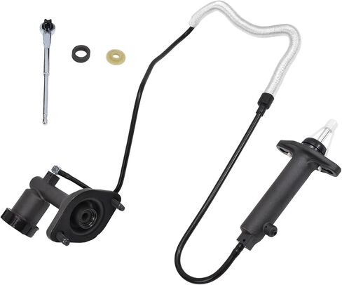 PartsFlow Clutch Master Cylinder and Slave Cylinder Line Assembly CC649041 compatible with Jeep Wrangler 1997 1998 1999 2000 2001 2002 2.5L 4.0L 52107652AB in Saudi Arabia
